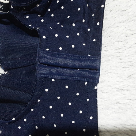 CACIQUE Size 46C Women's Navy Polka Dot Bra - Picture 9 of 10